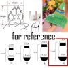 4Pcs Blue Yellow Striped Knitted Dogs Socks Cat Socks Cute Pet Socks Dog Paw Protection for Puppy Indoor Wear